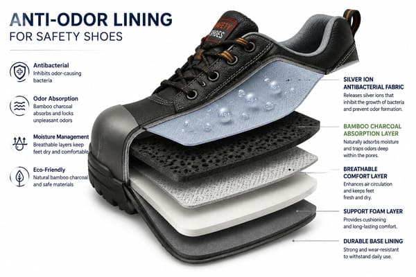 What Is an Anti-Odor Lining in Safety Shoes?