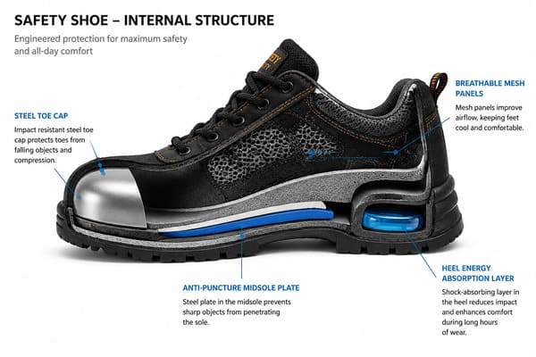 What Are Mesh Panels in Safety Shoes and Do They Reduce Protection?