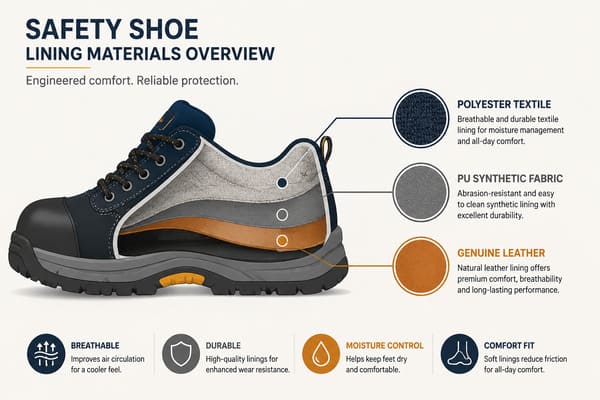 What Is the Lining Inside a Safety Shoe Made Of?