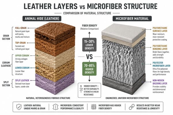 Types of Leather vs Microfiber Safety Shoe Upper Material types of leather vs microfiber safety shoe upper material