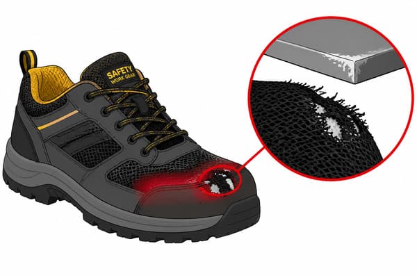 Disadvantages of Mesh Safety Shoes Mesh shoe disadvantage abrasion zone toe box