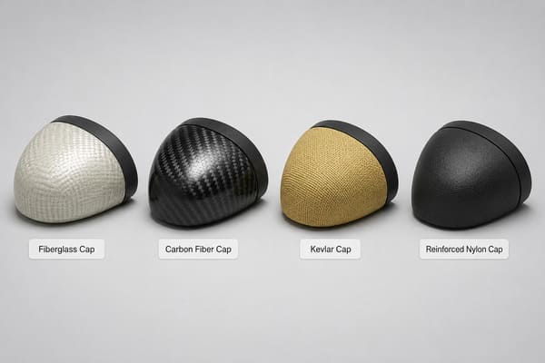 Composite Toe Cap Types Comparison\ Composite toe cap materials comparison fiberglass carbon fiber nylon
