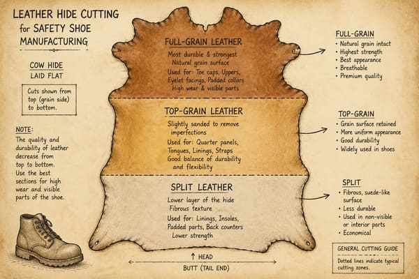 Types of Leather Used in Safety Shoe Manufacturing types of leather used in safety shoe manufacturing