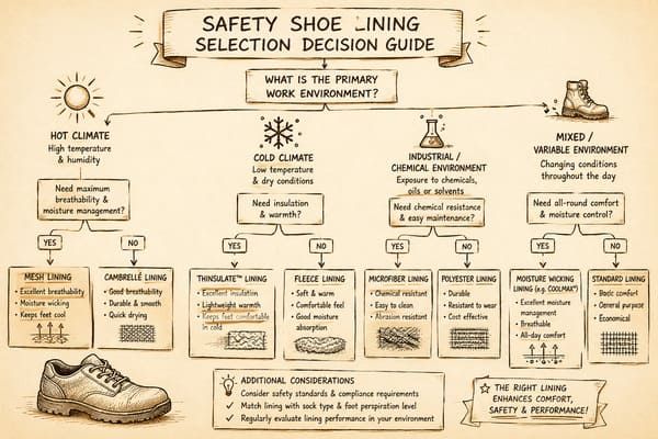 How to Choose the Right Safety Shoe Lining safety shoe lining selection guide for procurement