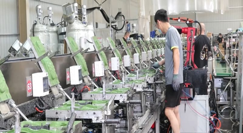 Factory production floor overview
