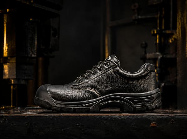 Durable full-grain leather upper construction