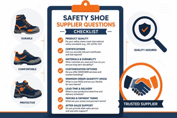 What Questions Should You Ask a Safety Shoe Supplier Safety shoe supplier questions checklist