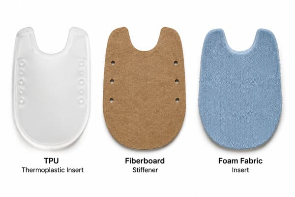 heel counter materials comparison safety shoes