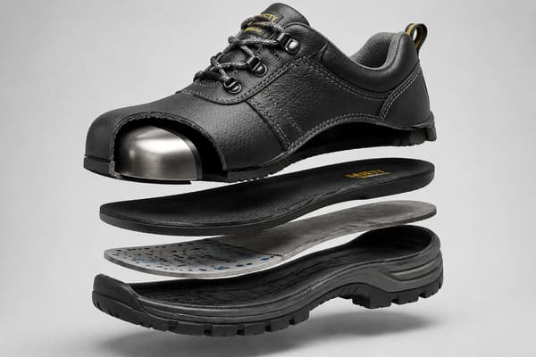 Lightweight cemented safety shoes for industrial use