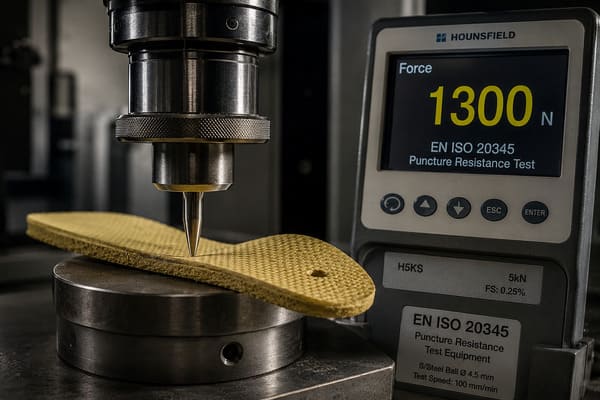 Kevlar Midsole Puncture Resistance Test Kevlar midsole puncture resistance test result EN ISO 20345