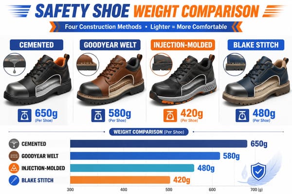Choosing the right safety shoe construction for your work environment