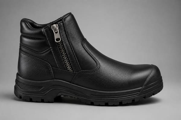 Zipper Safety Shoe Safety and Performance Zipper closure safety shoe design