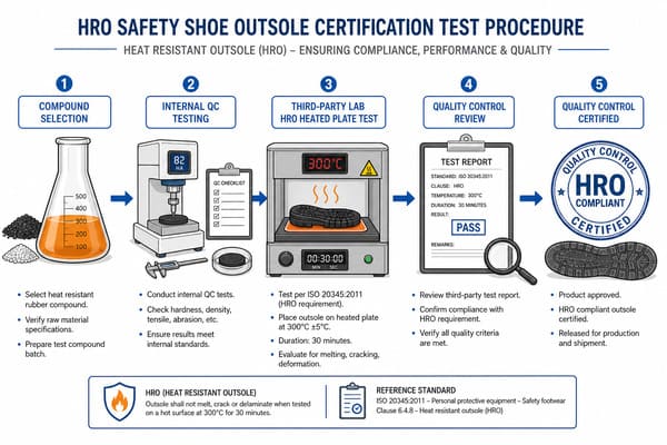 HRO Safety Shoe Outsole Certification Test Procedure\ HRO outsole certification test procedure EN ISO 20345 lab