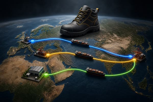 FOB vs CIF vs DDP comparison for safety shoe imports
