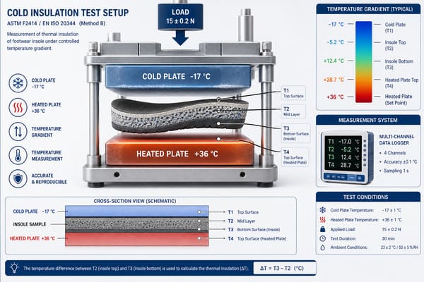 What Temperature Is a CI-Rated Safety Shoe Insole Tested At?