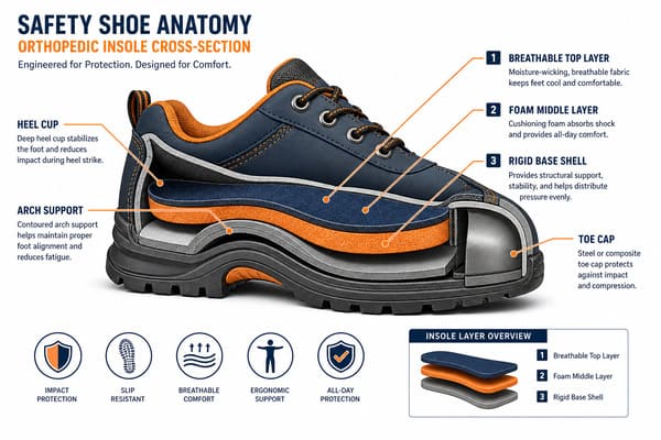 What Is an Orthopedic Insole in Safety Shoes?