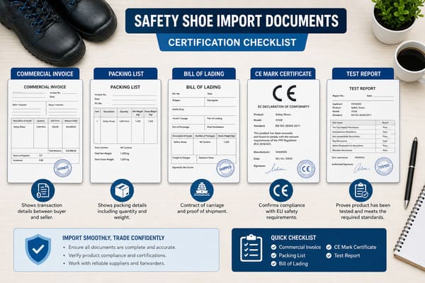What Documents Do You Need to Import Safety Shoes into Your Country?
