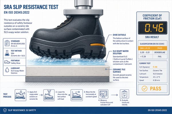 What Surface Is SRA Slip Resistance Tested On?