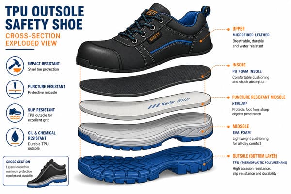 What Is a TPU Outsole in Safety Shoes?