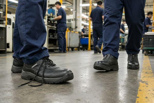 Are Lace-Up Safety Shoes More Secure Than Zipper Safety Shoes in Real Workplaces? Worker compliance comparison lace-up vs zipper safety shoe security on factory floor
