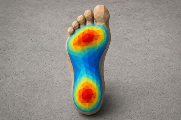 Purpose of orthopedic insole in reducing plantar pressure for workers