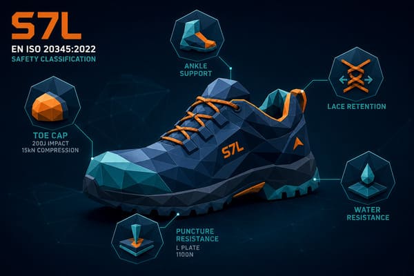 What Does S7L Rating Mean on Safety Boots S7L safety boot EN ISO 20345 2022 classification