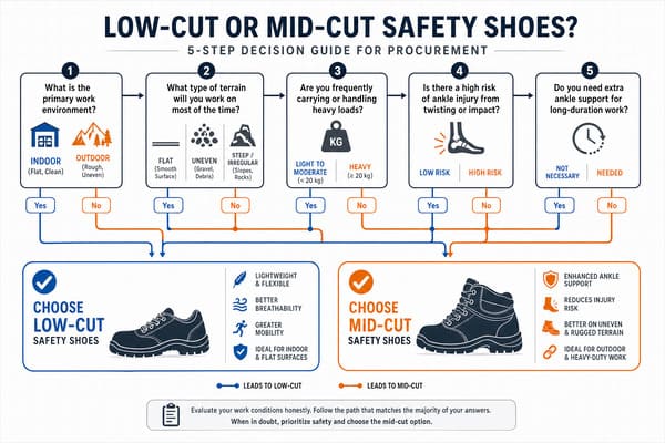 Safety shoe selection guide for procurement managers